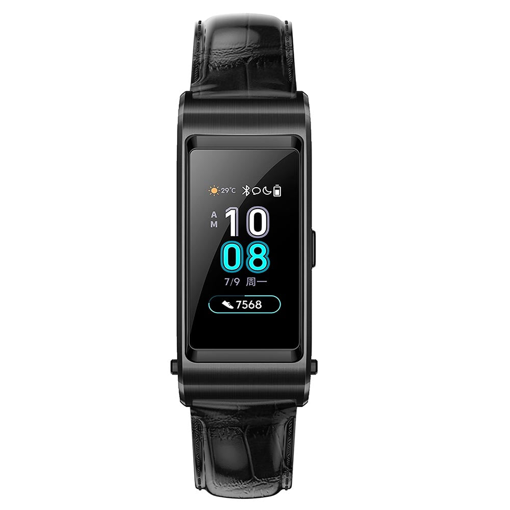 18mm Crocodile Texture Genuine Leather Watch Band for Huawei TalkBand B5