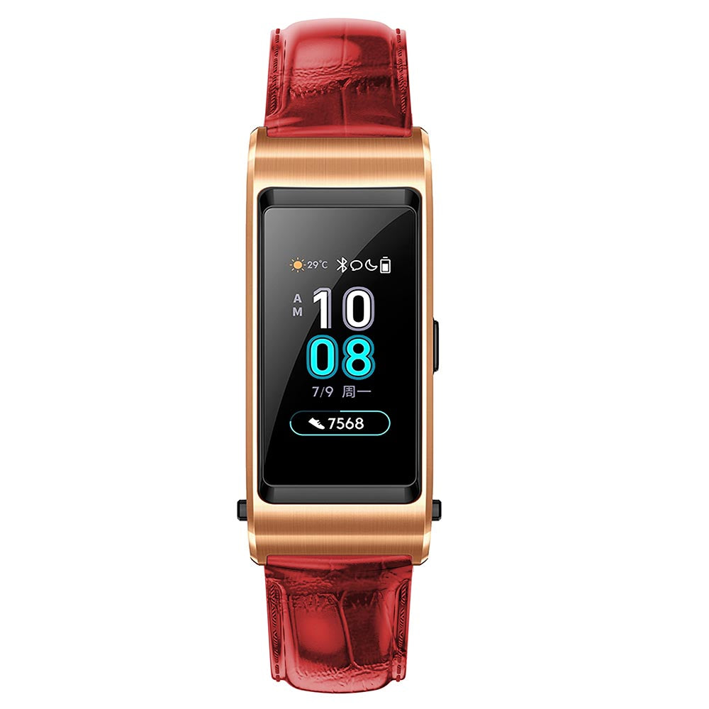 18mm Crocodile Texture Genuine Leather Watch Band for Huawei TalkBand B5
