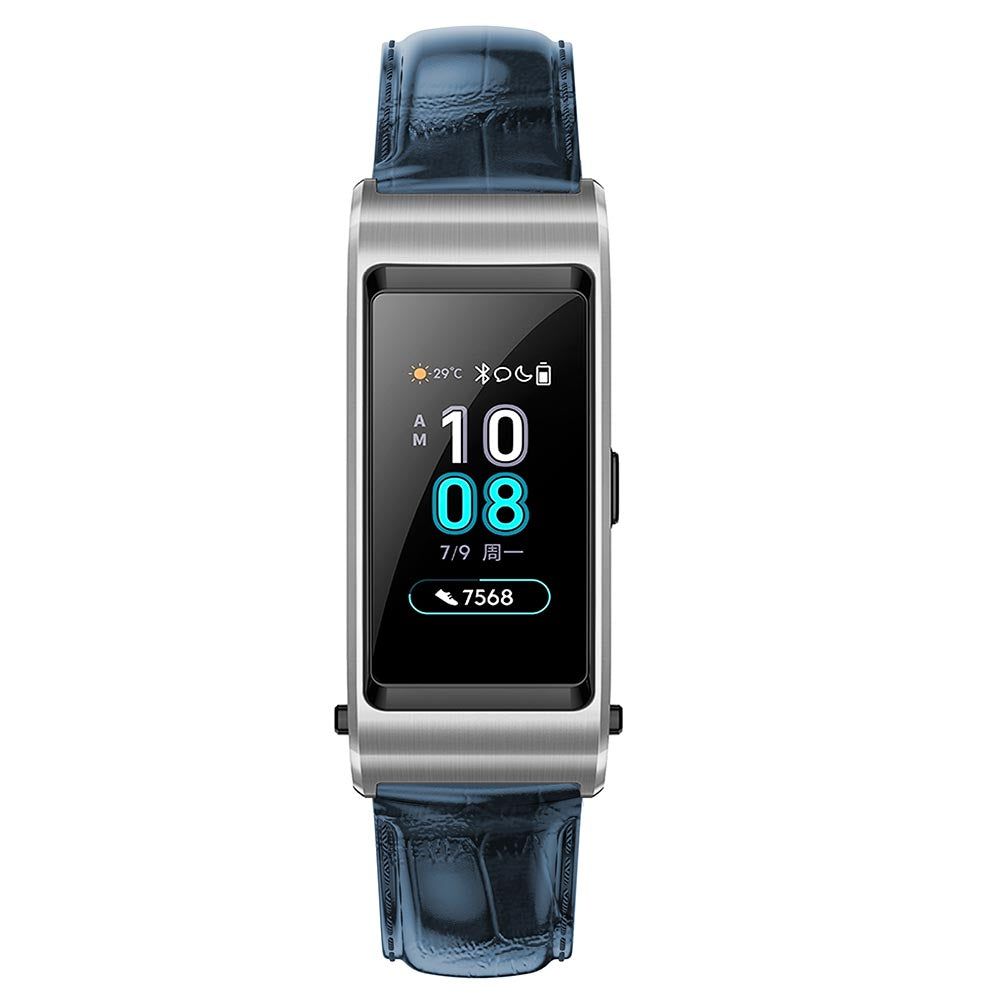 18mm Crocodile Texture Genuine Leather Watch Band for Huawei TalkBand B5