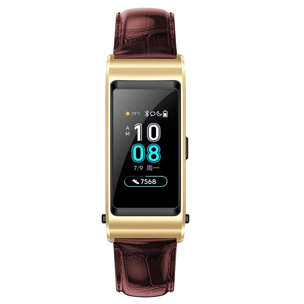 18mm Crocodile Texture Genuine Leather Watch Band for Huawei TalkBand B5