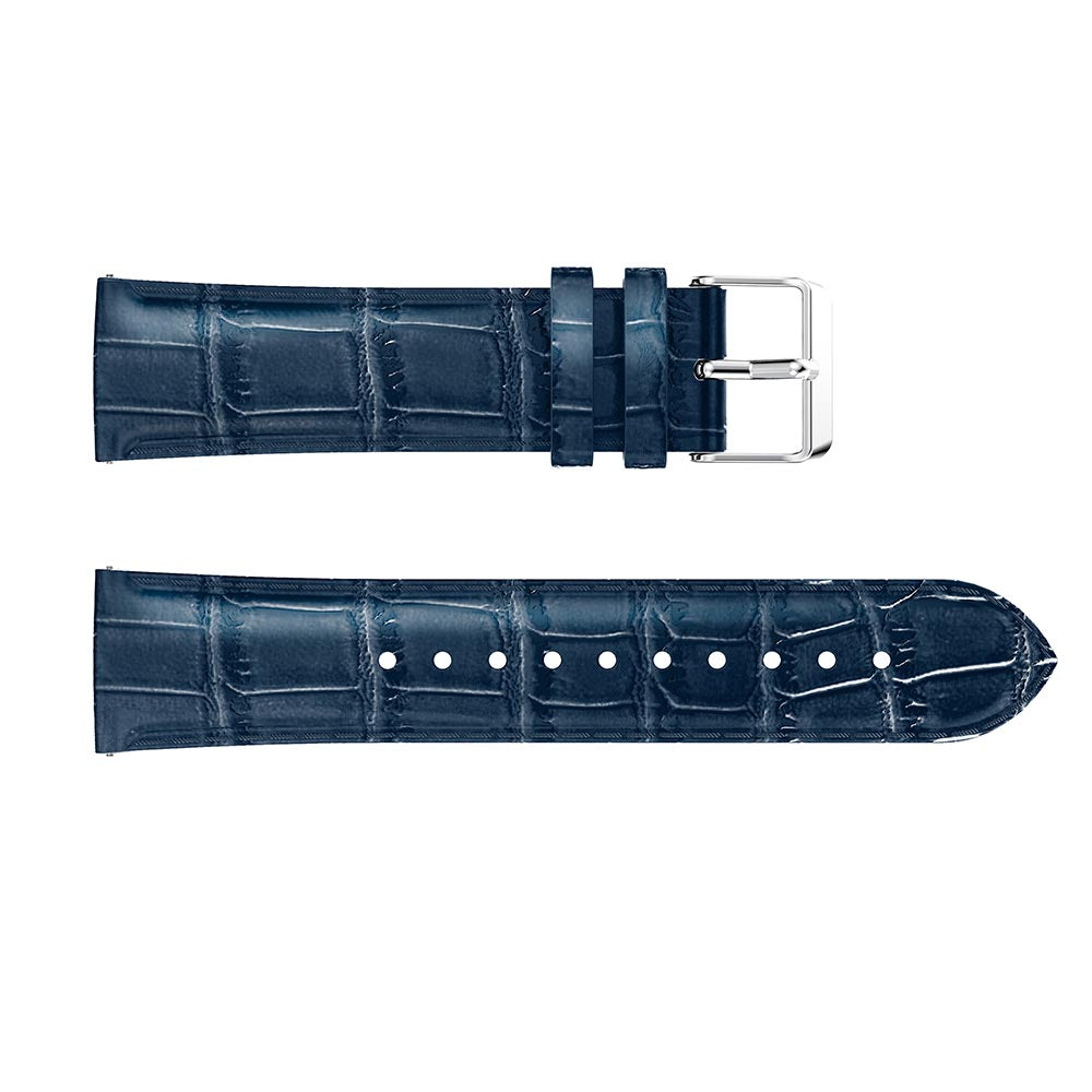 20mm Crocodile Texture Genuine Leather Watchband for Samsung Galaxy Watch 42mm, Smart Watch Strap Bracelet