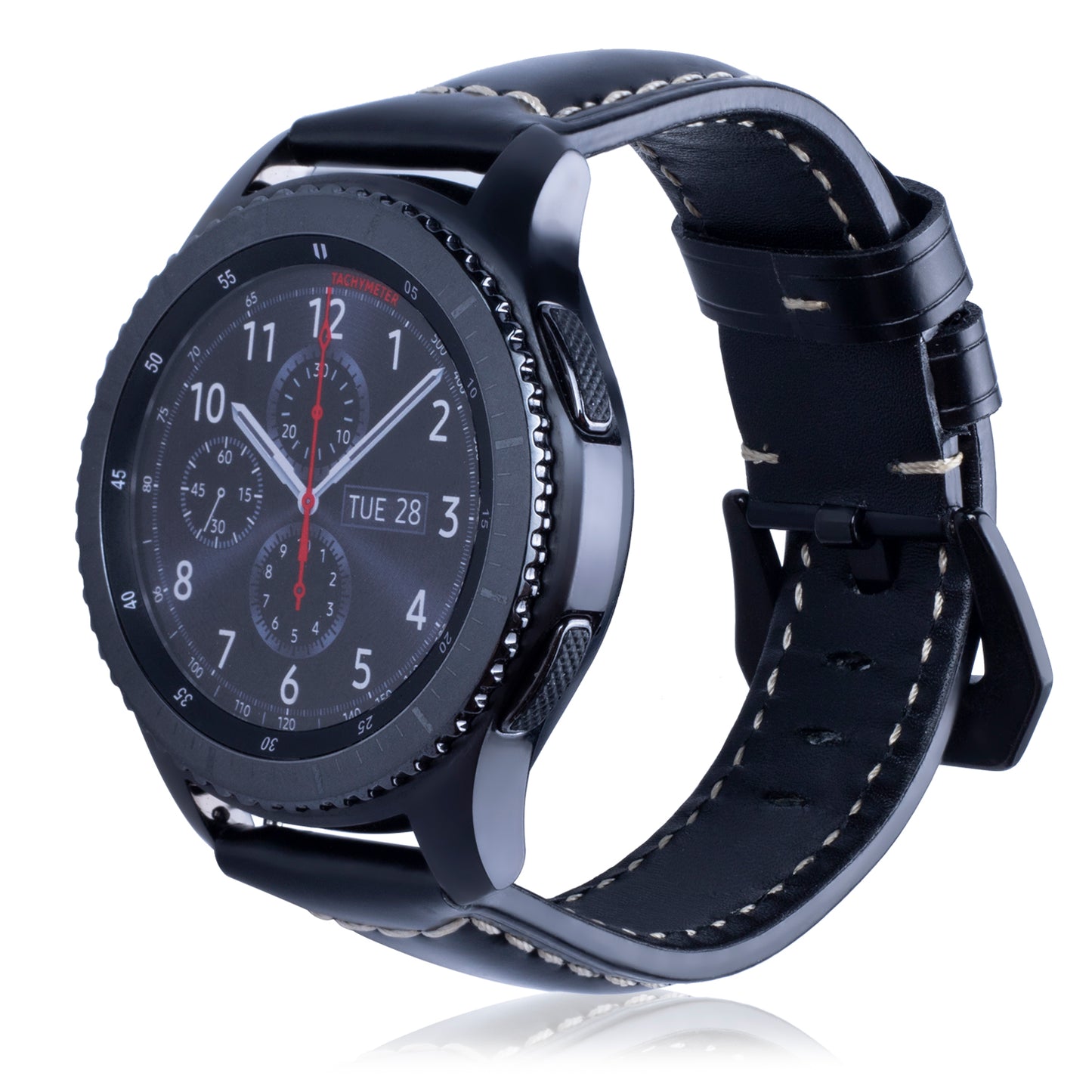 22mm Universal Cowhide Leather Watch Band for Samsung Gear S3 Classic/Frontier etc