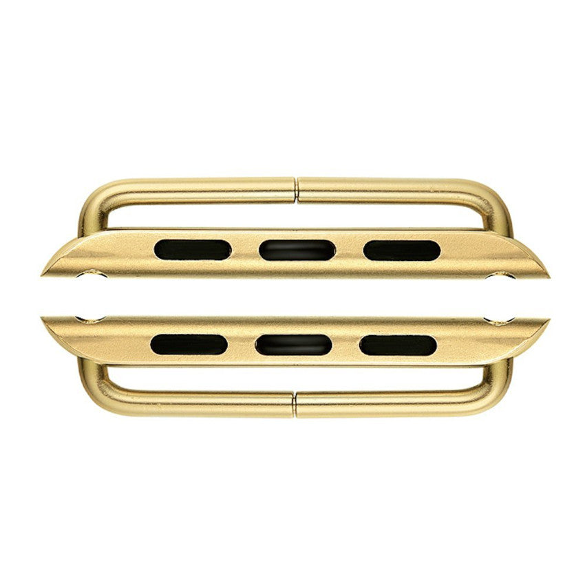 2Pcs/1 Pair Metal Connectors Clasp Watch Strap Adapter for Apple Watch Series 4 44mm, Series 3 / 2 / 1 42mm