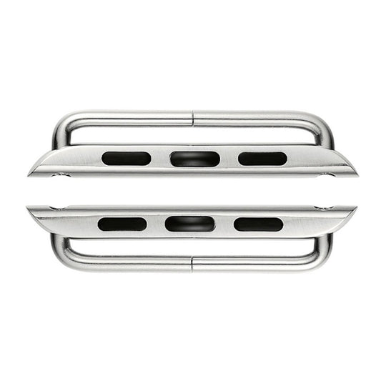 2Pcs/1 Pair Metal Connectors Clasp Watch Strap Adapter for Apple Watch Series 4 44mm, Series 3 / 2 / 1 42mm