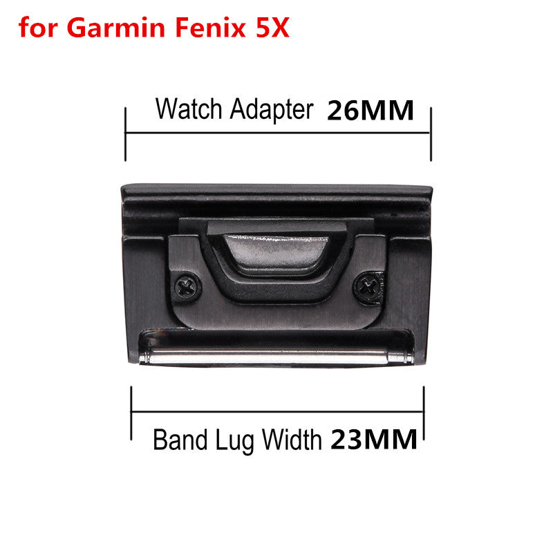 2Pcs/Pair Metal Watchband Connectors for Garmin Fenix 3 HR / Fenix 3 / Fenix 5X
