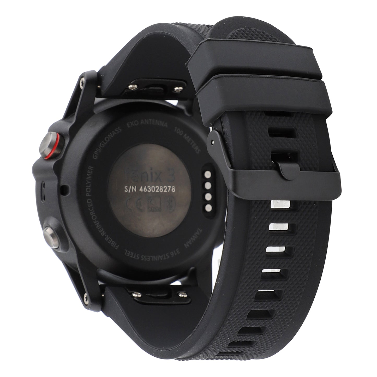 22mm Soft Textured Silicone Watch Band Wrist Bracelet for Garmin Fenix 5 / 5 Plus with Black Buckle