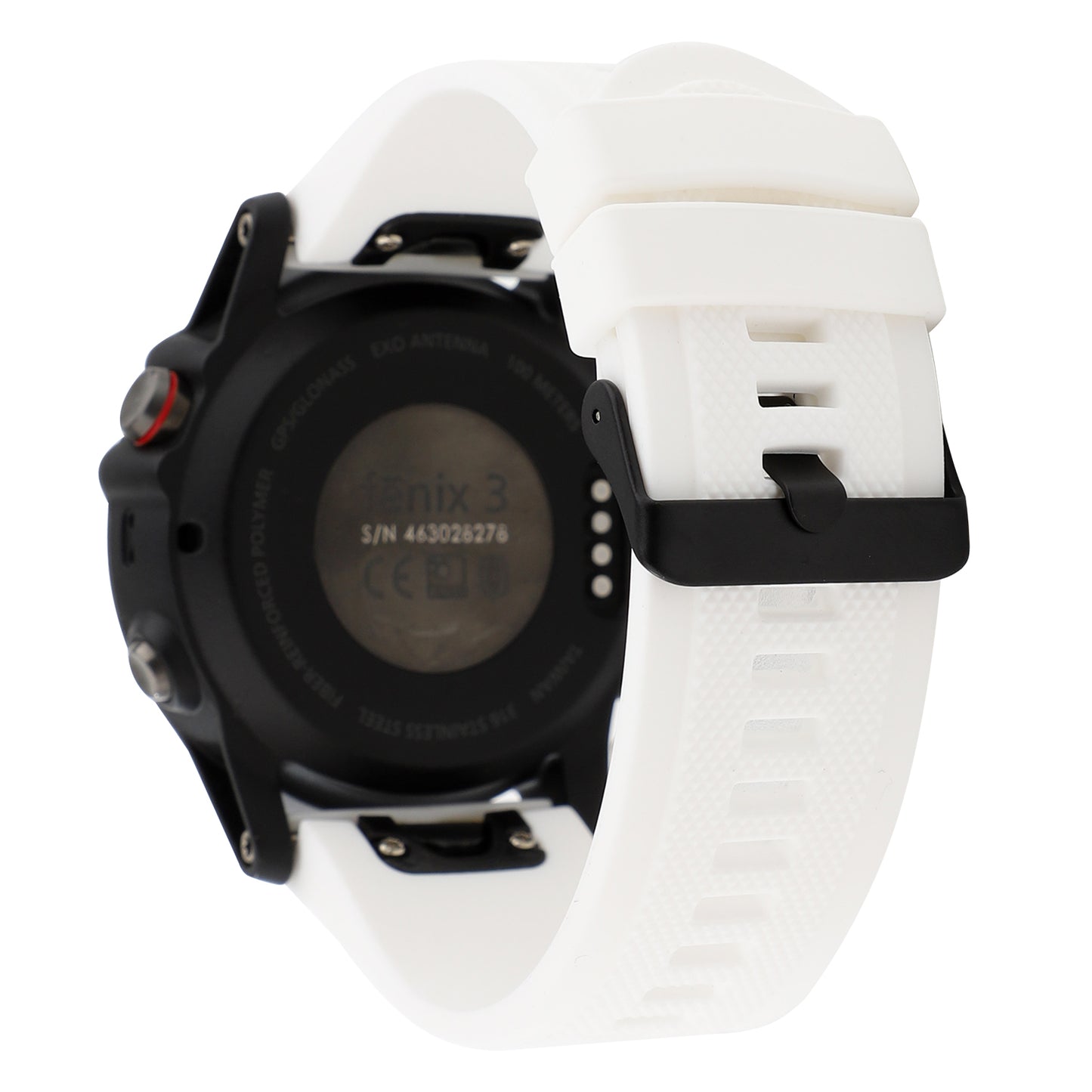 22mm Soft Textured Silicone Watch Band Wrist Bracelet for Garmin Fenix 5 / 5 Plus with Black Buckle