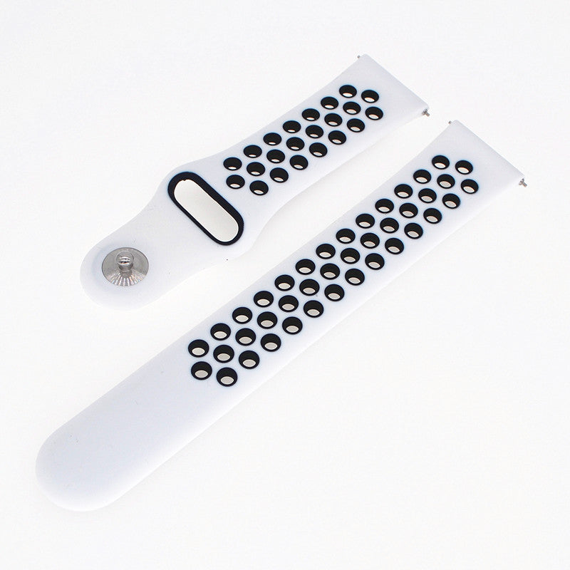 20mm Two-tone Silicone Hollow Watch Band for Samsung Galaxy Watch Active