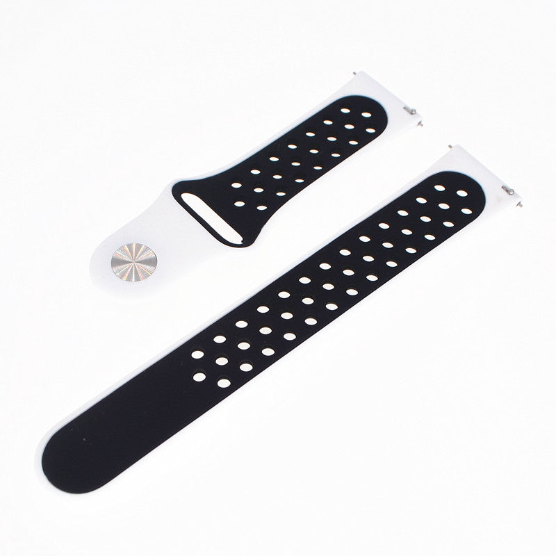 20mm Two-tone Silicone Hollow Watch Band for Samsung Galaxy Watch Active