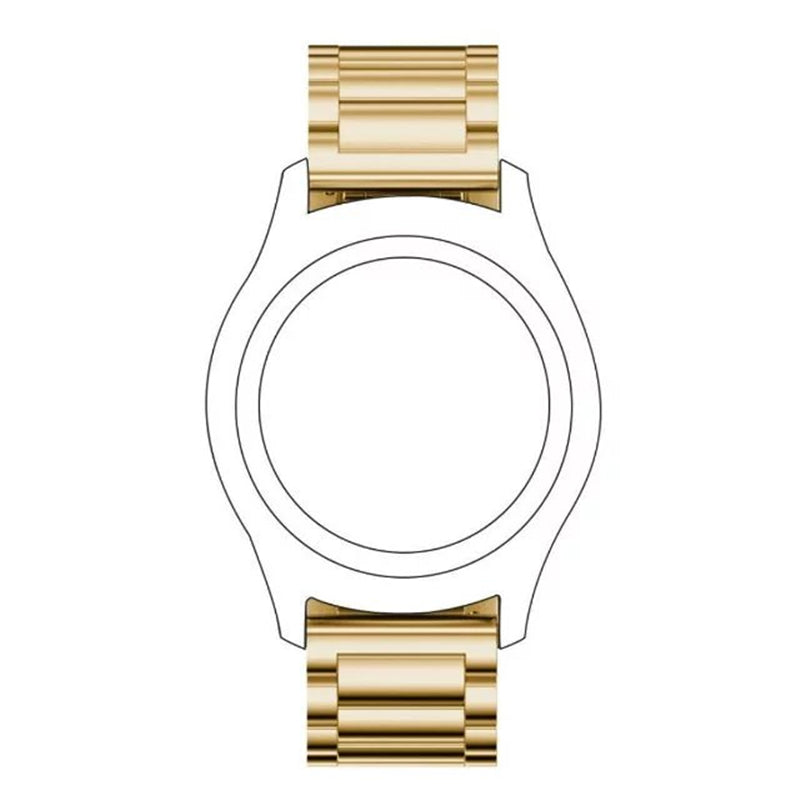 22mm Three Beads Stainless Steel Watch Strap with Folding Clasp for Huawei Watch GT / Honor Watch Magic