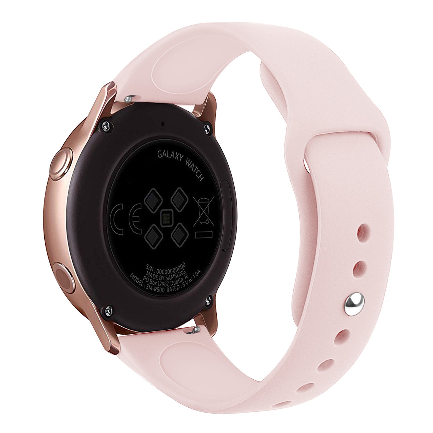 20mm Soft Silicone Watch Band Replacement for Samsung Galaxy Watch Active SM-R500