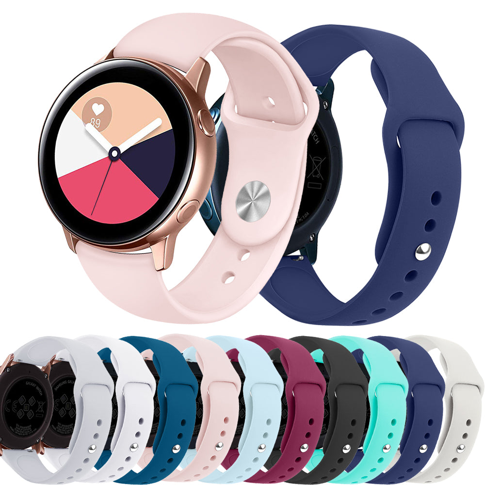20mm Soft Silicone Watch Band Replacement for Samsung Galaxy Watch Active SM-R500