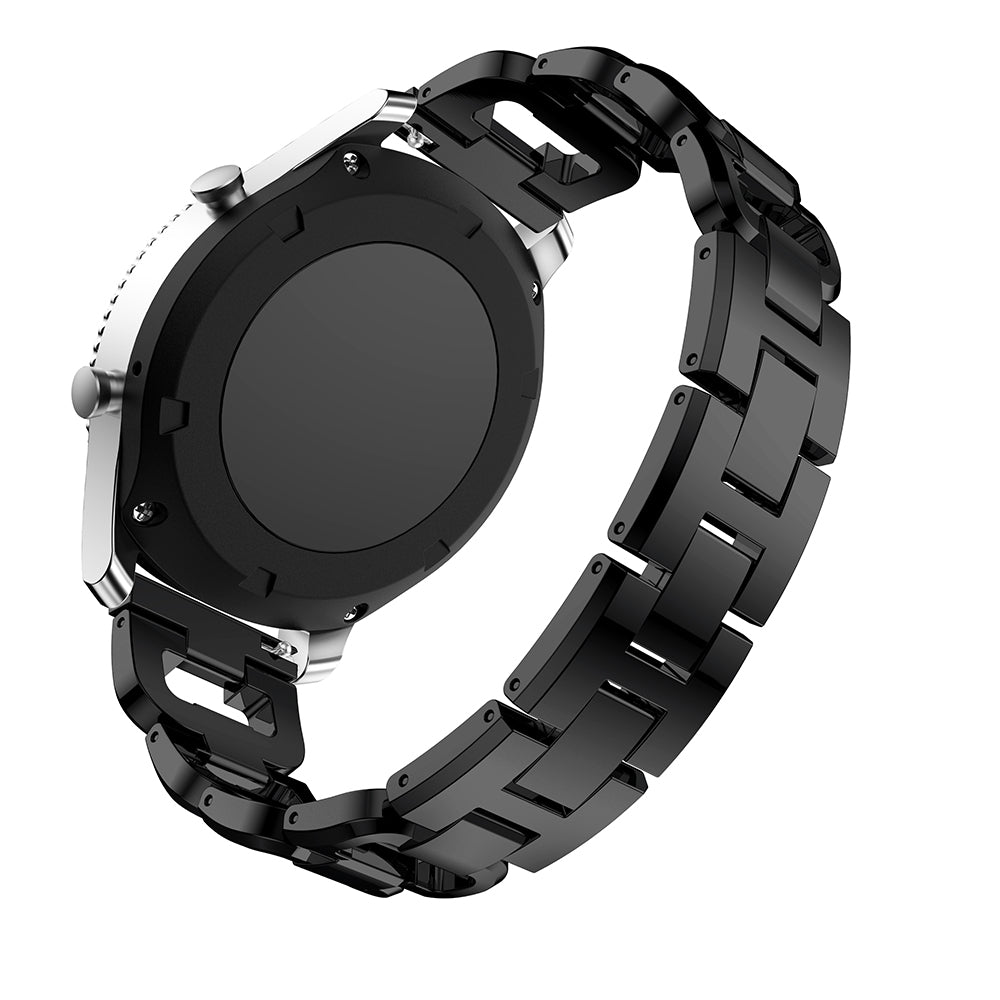 22mm D-shape Rhinestone Decor Alloy Watch Bracelet for Samsung Gear S3 Frontier / S3 Classic
