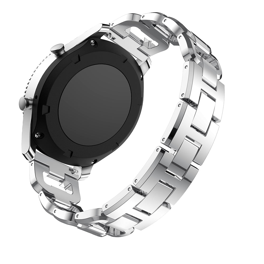 22mm D-shape Rhinestone Decor Alloy Watch Bracelet for Samsung Gear S3 Frontier / S3 Classic