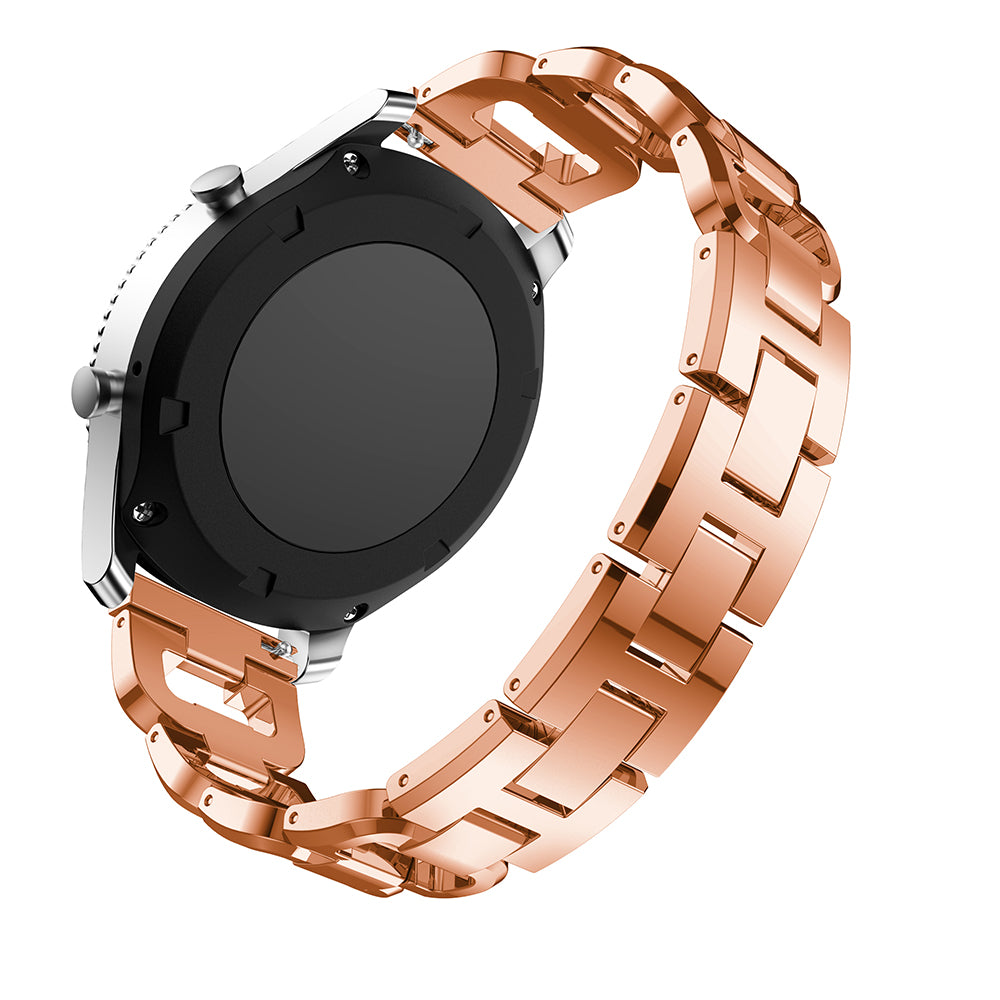 22mm D-shape Rhinestone Decor Alloy Watch Bracelet for Samsung Gear S3 Frontier / S3 Classic