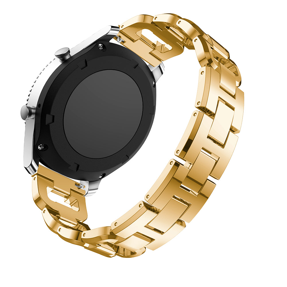 22mm D-shape Rhinestone Decor Alloy Watch Bracelet for Samsung Gear S3 Frontier / S3 Classic