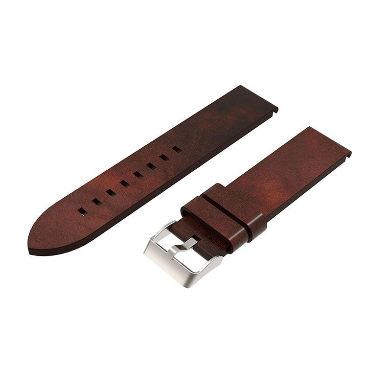 210mm PU Leather Pointed Strap Replacement Wriststrap Watch Band for Garmin Fenix 5