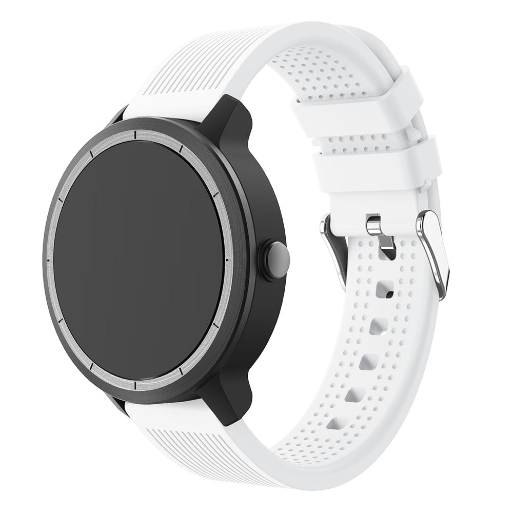 20mm Stripes Texture Silicone Watchband for Garmin Vivoactive 3 Adjustable Watch Strap Replacement