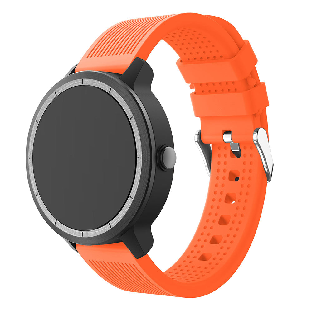 20mm Stripes Texture Silicone Watchband for Garmin Vivoactive 3 Adjustable Watch Strap Replacement