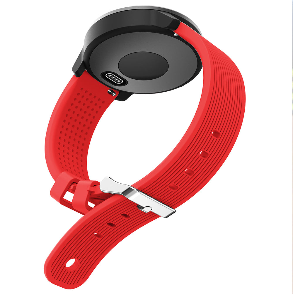20mm Stripes Texture Silicone Watchband for Garmin Vivoactive 3 Adjustable Watch Strap Replacement