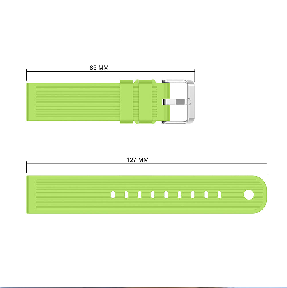 20mm Stripes Texture Silicone Watchband for Garmin Vivoactive 3 Adjustable Watch Strap Replacement
