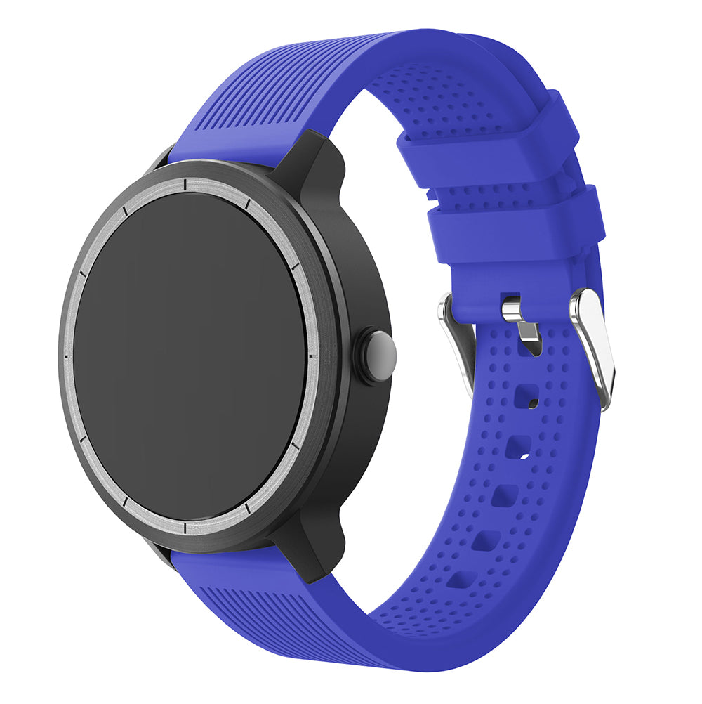 20mm Stripes Texture Silicone Watchband for Garmin Vivoactive 3 Adjustable Watch Strap Replacement