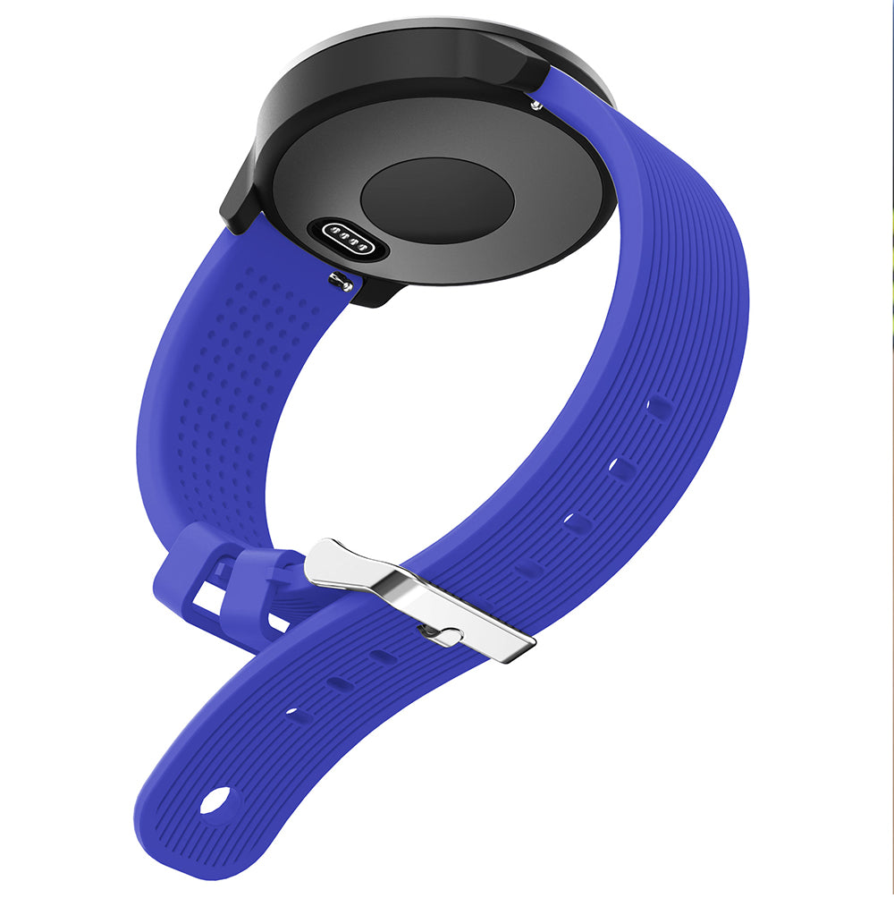 20mm Stripes Texture Silicone Watchband for Garmin Vivoactive 3 Adjustable Watch Strap Replacement