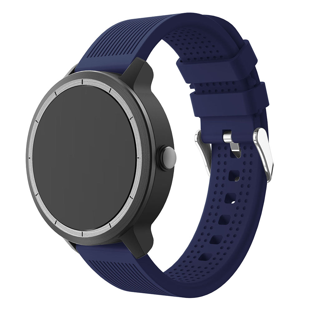 20mm Stripes Texture Silicone Watchband for Garmin Vivoactive 3 Adjustable Watch Strap Replacement