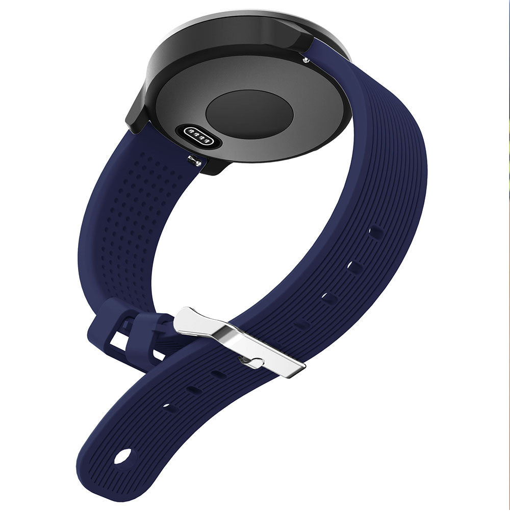 20mm Stripes Texture Silicone Watchband for Garmin Vivoactive 3 Adjustable Watch Strap Replacement