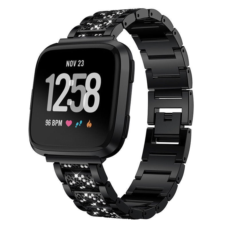 22mm Universal Rhinestone Decor Metal Watch Band for Huawei Watch GT / Samsung Gear S3 Classic / S3 Frontier