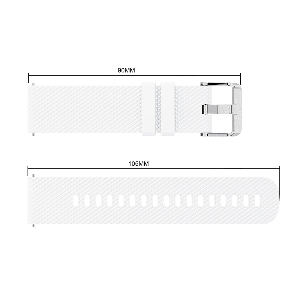 20mm Sandblasting Buckle Silicone Sport Watch Band for Samsung Galaxy Watch Active