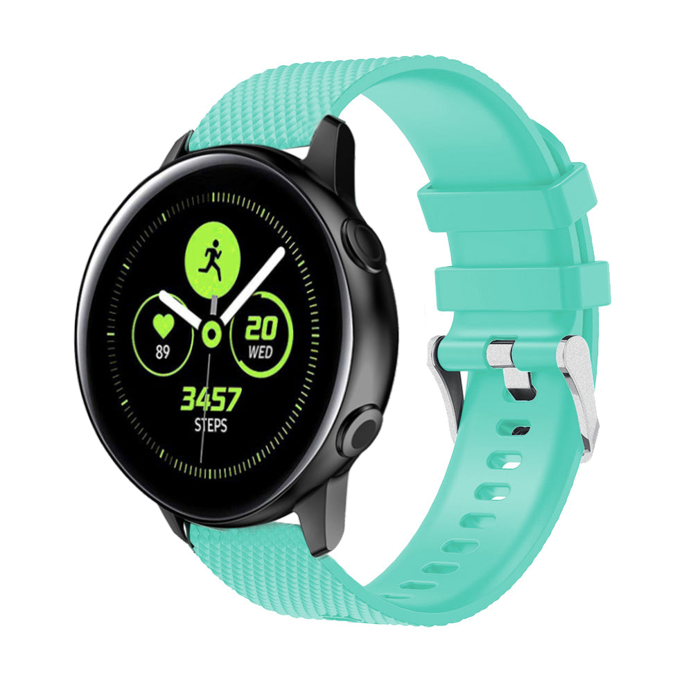 20mm Sandblasting Buckle Silicone Sport Watch Band for Samsung Galaxy Watch Active