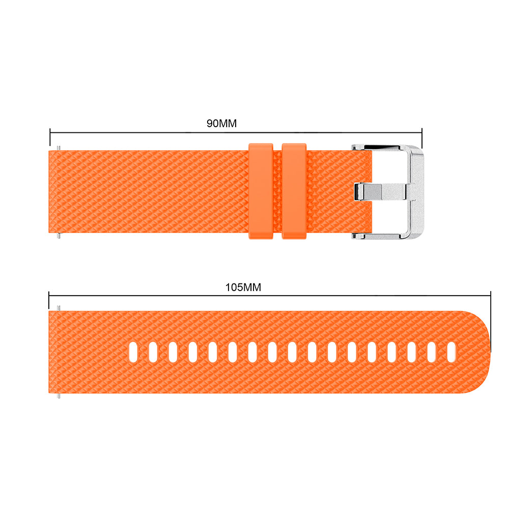 20mm Sandblasting Buckle Silicone Sport Watch Band for Samsung Galaxy Watch Active