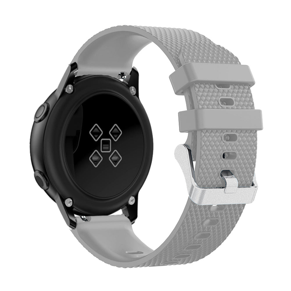 20mm Sandblasting Buckle Silicone Sport Watch Band for Samsung Galaxy Watch Active