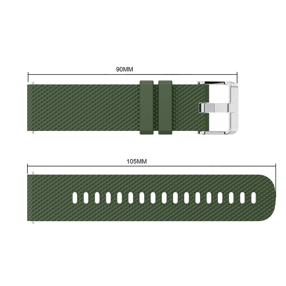 20mm Sandblasting Buckle Silicone Sport Watch Band for Samsung Galaxy Watch Active