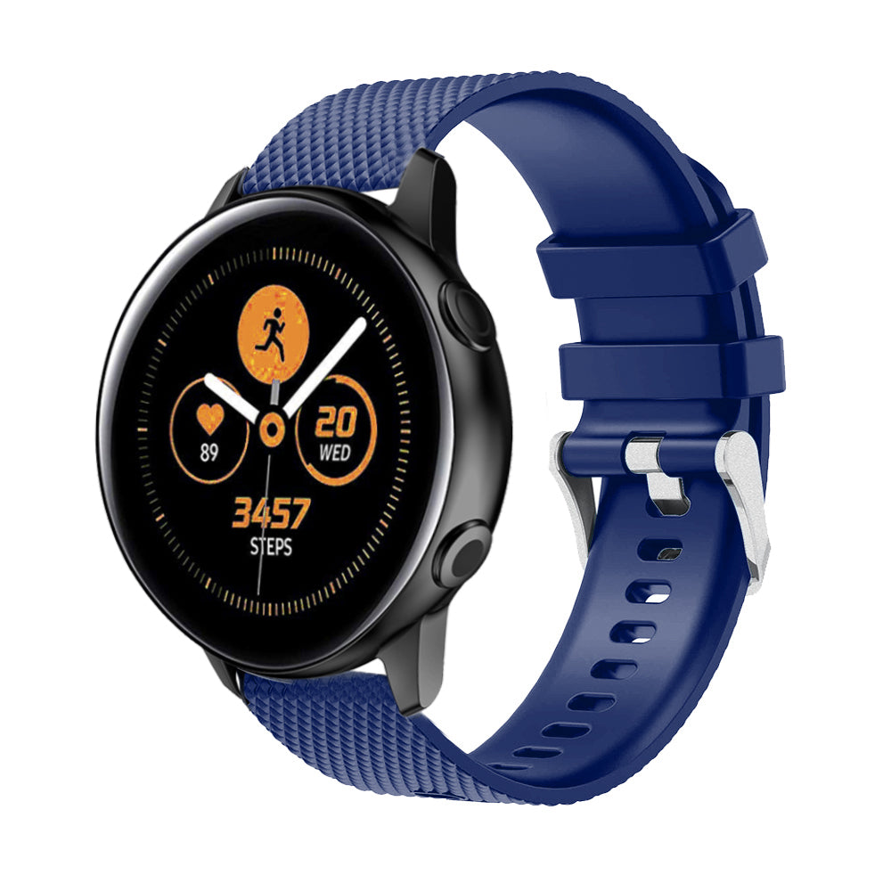 20mm Sandblasting Buckle Silicone Sport Watch Band for Samsung Galaxy Watch Active