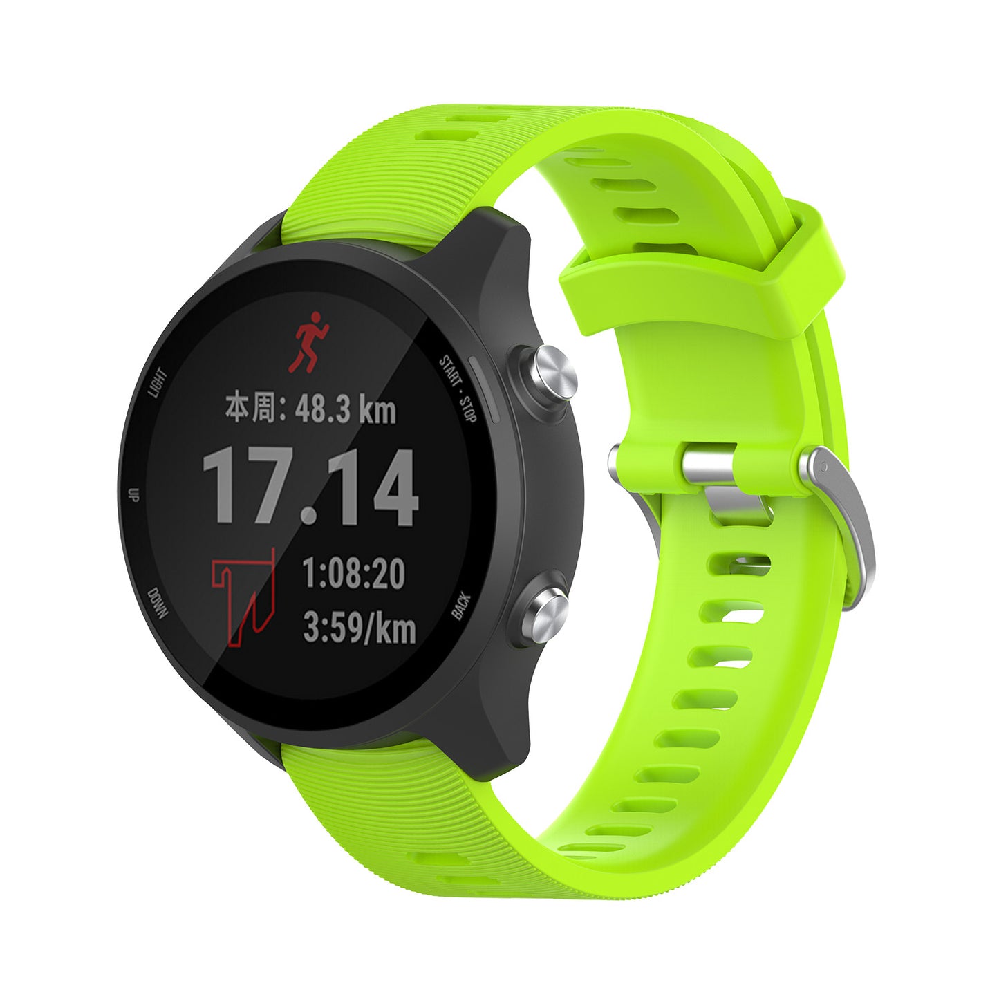 20mm Silicone Watch Strap for Garmin Forerunner 245 Smart Watch Band Replacement