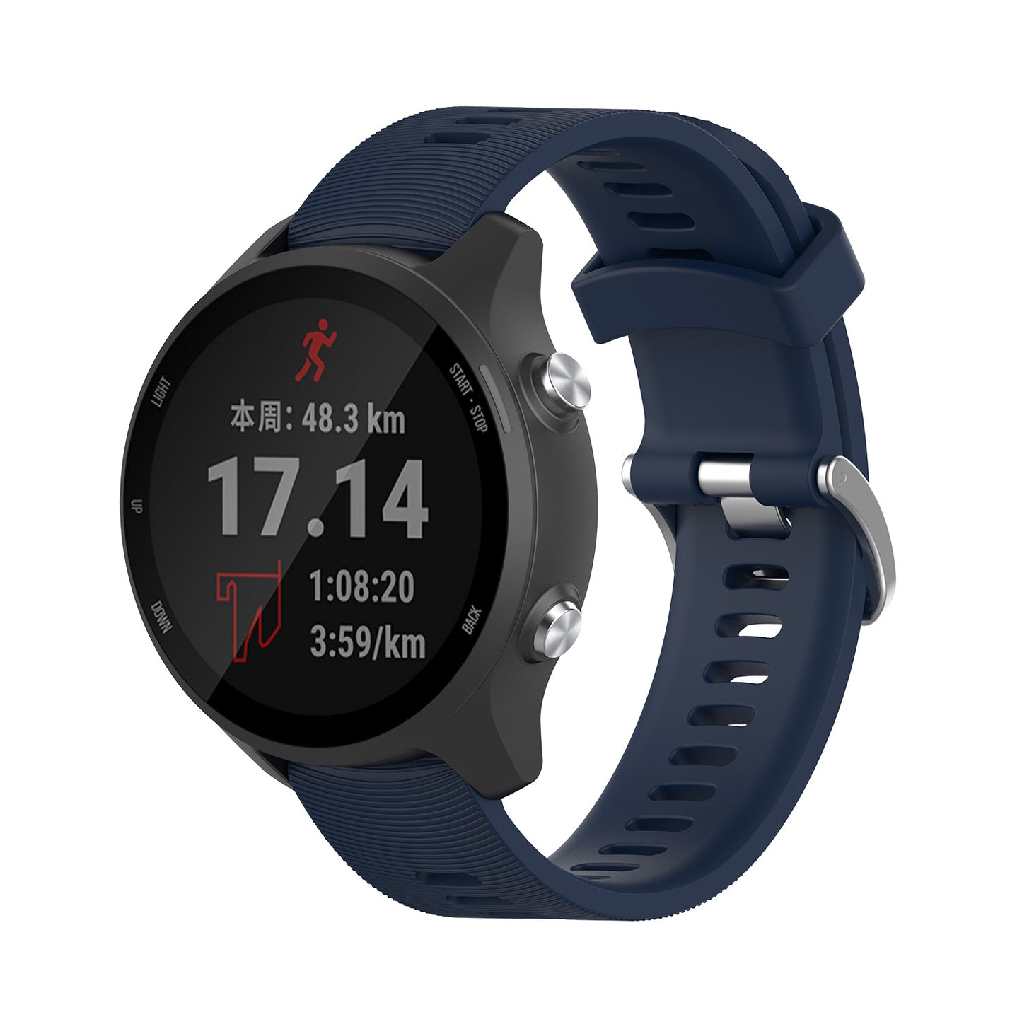 20mm Silicone Watch Strap for Garmin Forerunner 245 Smart Watch Band Replacement