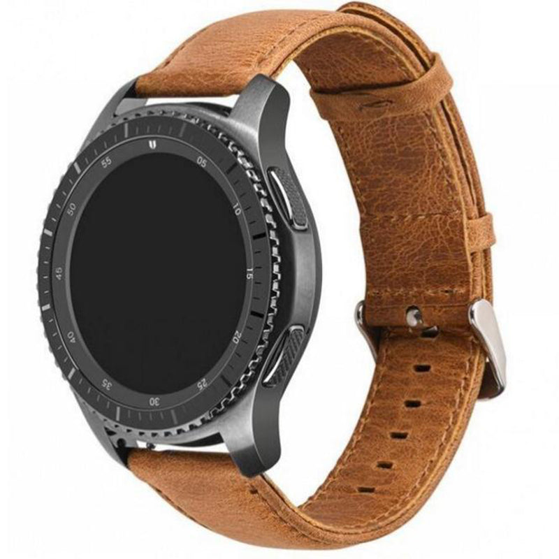22mm Crazy Horse Texture Leather Smart Bracelet Strap for Huawei Watch GT