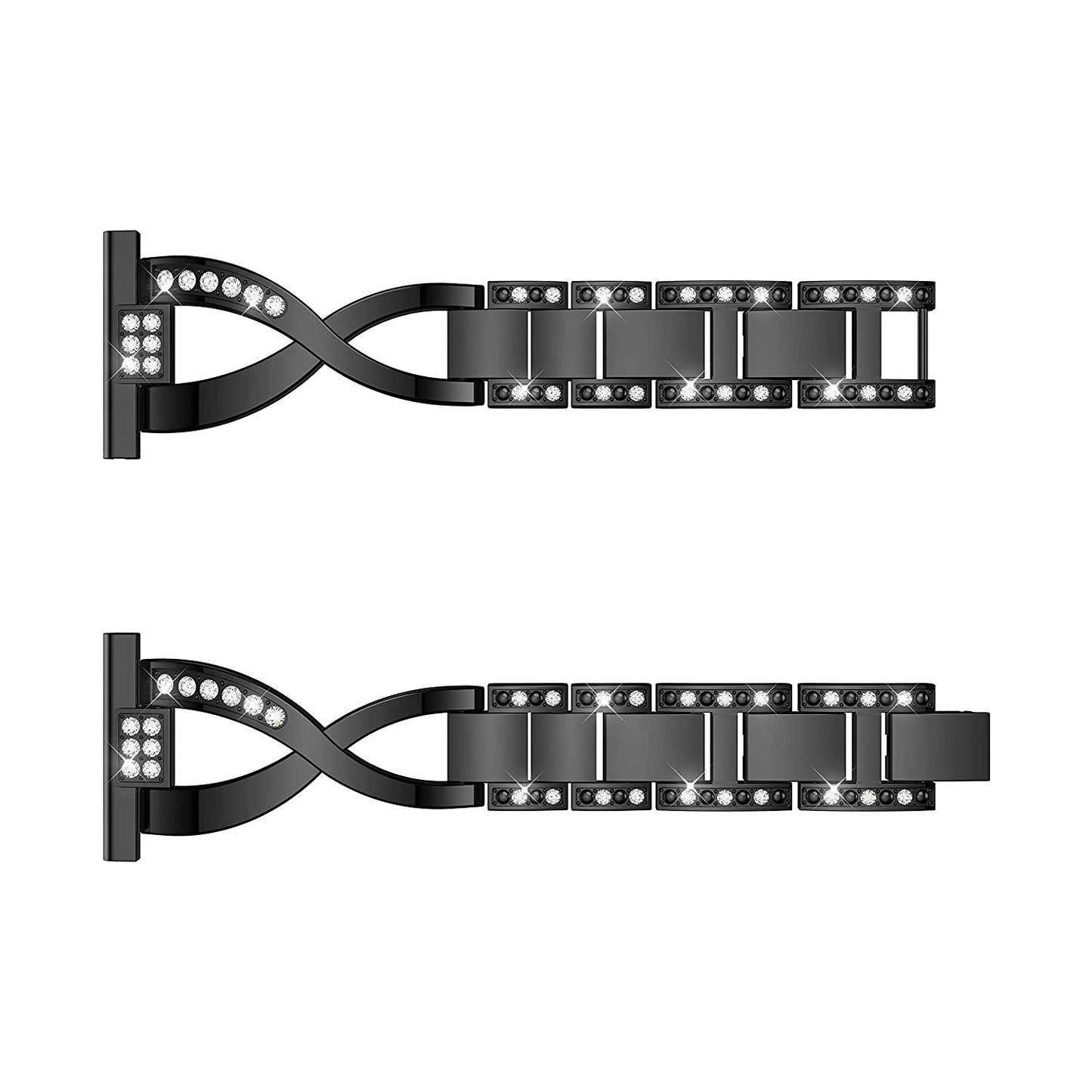 22mm Diamond Decor Stainless Steel Smart Watch Band for Samsung Gear S3 Classic/Frontier/Gear 2 R380 etc