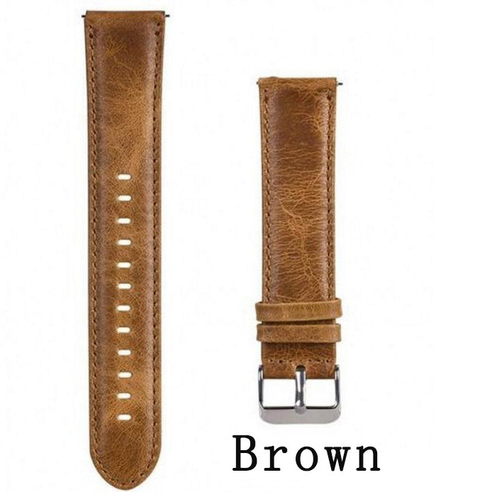 20mm Crazy Texture Genuine Leather Watch Band Bracelet Strap for Samsung Gear S2 Classic / S3 Classic