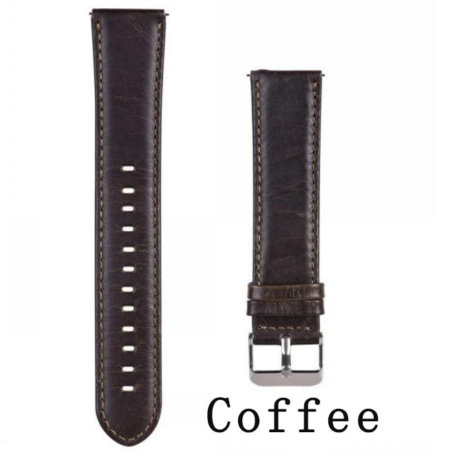 20mm Crazy Texture Genuine Leather Watch Band Bracelet Strap for Samsung Gear S2 Classic / S3 Classic
