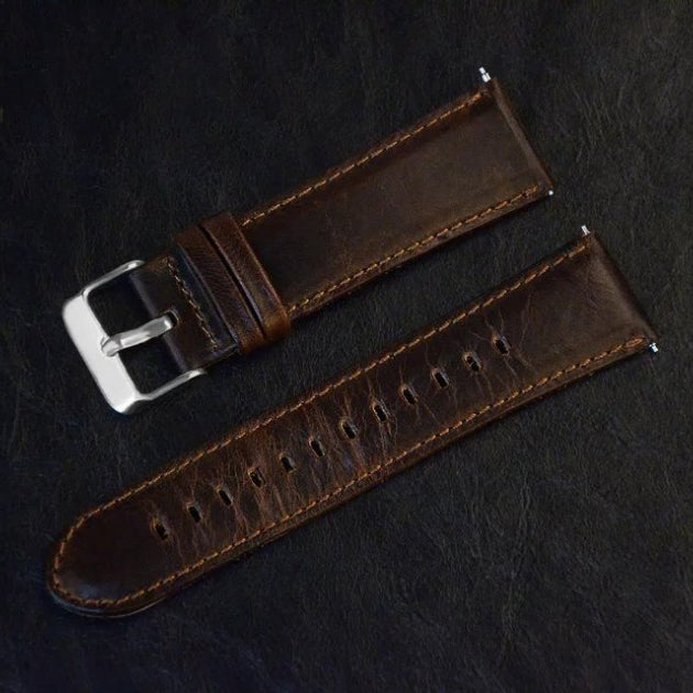 20mm Crazy Texture Genuine Leather Watch Band Bracelet Strap for Samsung Gear S2 Classic / S3 Classic