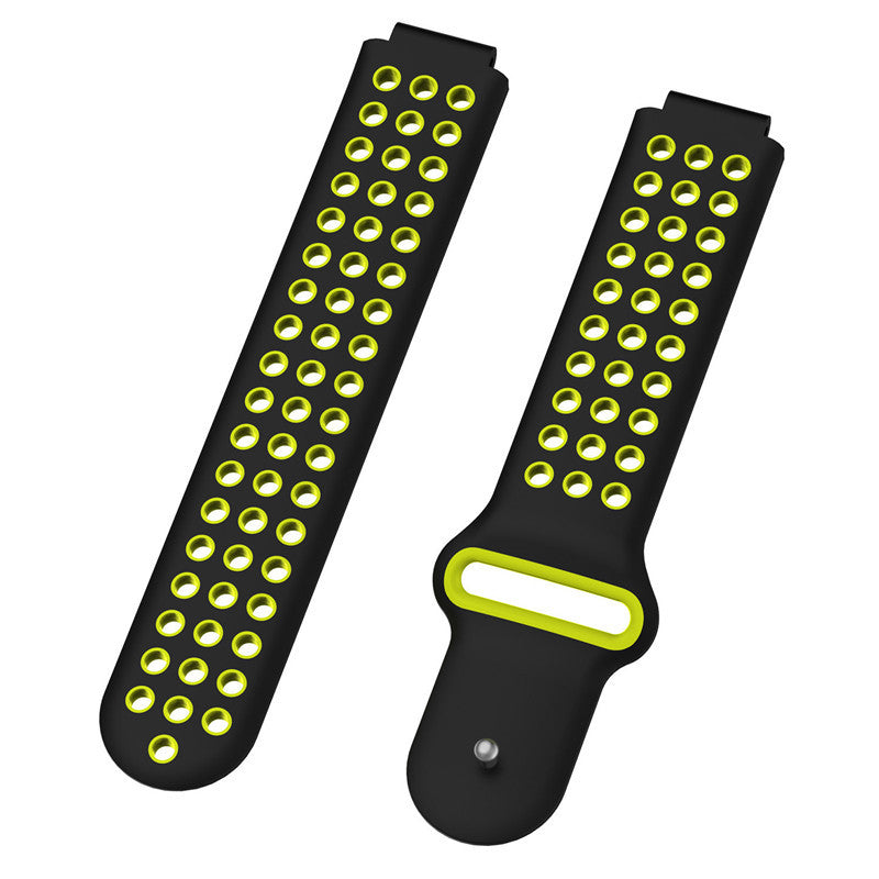26mm Dual-colors Silicone Watch Strap Band for Garmin Forerunner 735XT/220/230/235/620/630