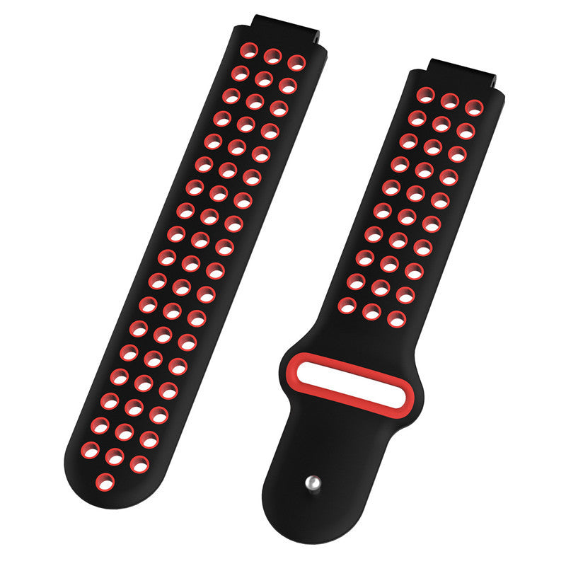 26mm Dual-colors Silicone Watch Strap Band for Garmin Forerunner 735XT/220/230/235/620/630
