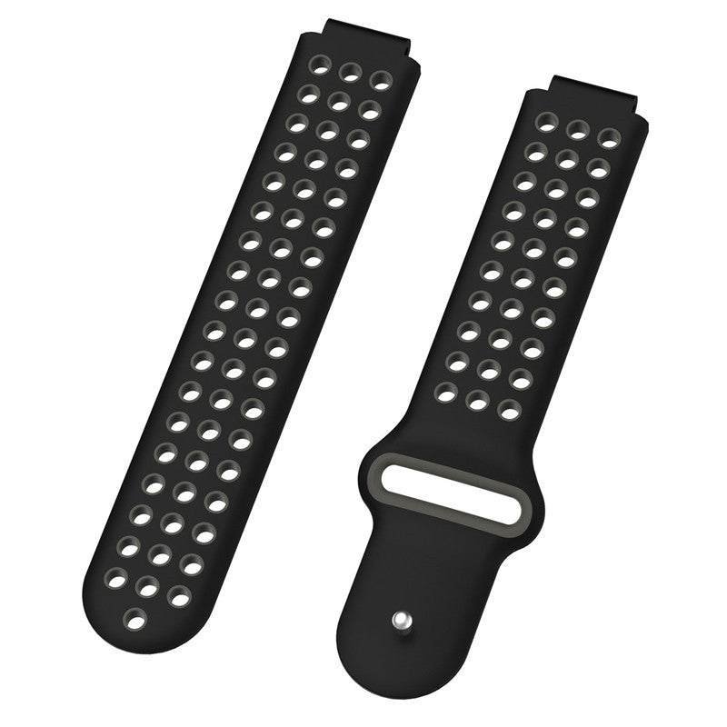 26mm Dual-colors Silicone Watch Strap Band for Garmin Forerunner 735XT/220/230/235/620/630