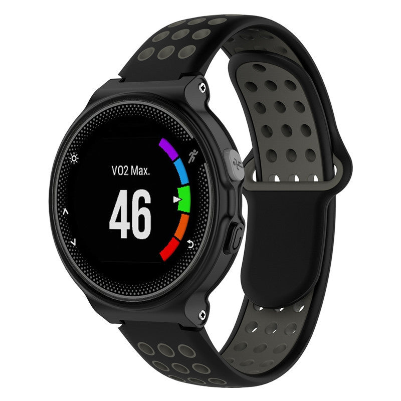26mm Dual-colors Silicone Watch Strap Band for Garmin Forerunner 735XT/220/230/235/620/630