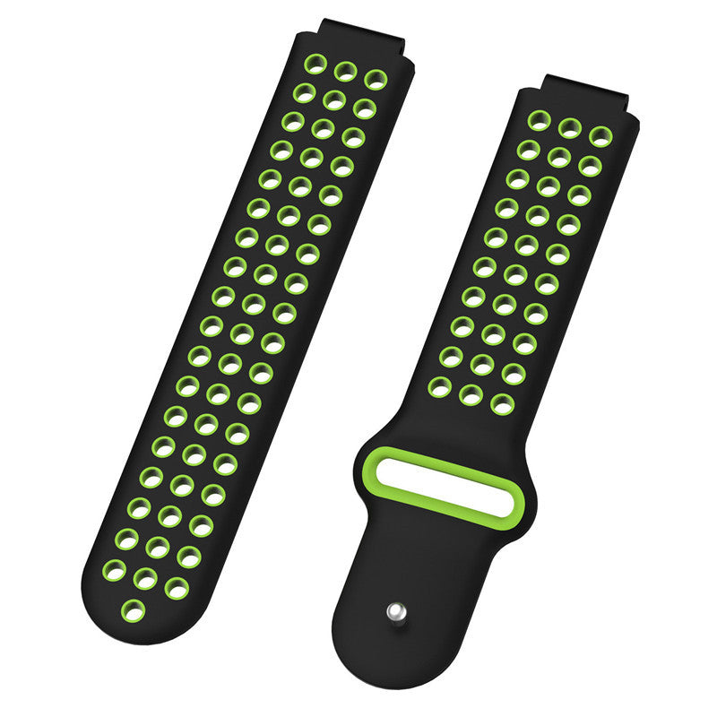 26mm Dual-colors Silicone Watch Strap Band for Garmin Forerunner 735XT/220/230/235/620/630