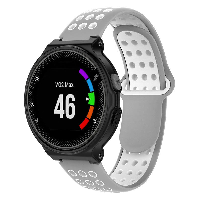 26mm Dual-colors Silicone Watch Strap Band for Garmin Forerunner 735XT/220/230/235/620/630