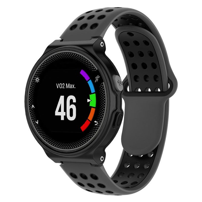 26mm Dual-colors Silicone Watch Strap Band for Garmin Forerunner 735XT/220/230/235/620/630